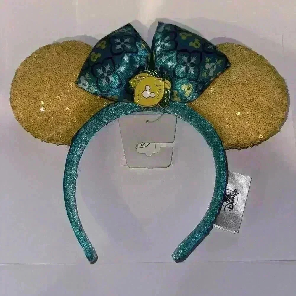 Disney Parks Limoncello Epcot Italy Pavilion Minnie Mouse Lemon Ears Headband